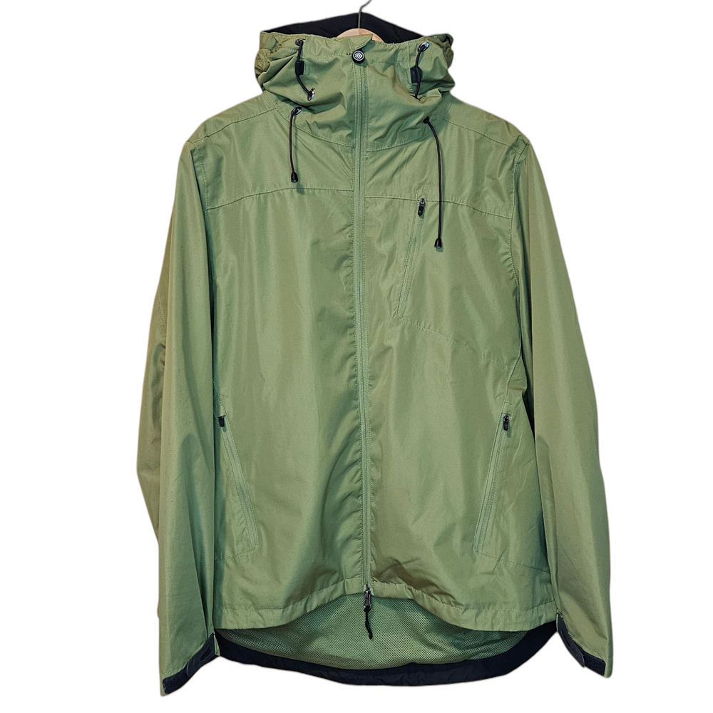Aero Tech Designs Men’s Cycling Jacket Hooded Windbreaker Mesh Lined Green 4XL